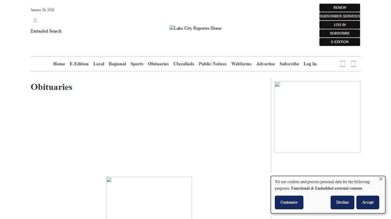 Obituaries Lake City Reporter